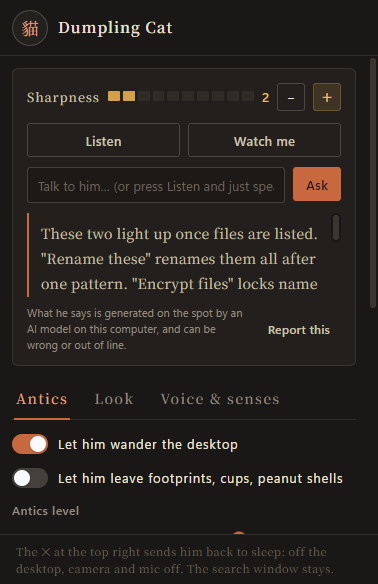 The desktop pet